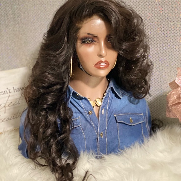 🌹New 26” Ashanti 13X4 Lace Frontal Customized 100% Brazilian Human Hair Wig🌹 - Picture 7 of 15